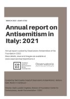 Relazione annuale sull’antisemitismo in Italia 2021